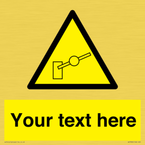 Custom warning barrier